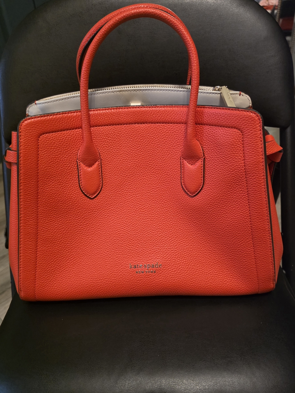 Kate Spade Knott Medium Satchel – Pebbled Leather 👜✨